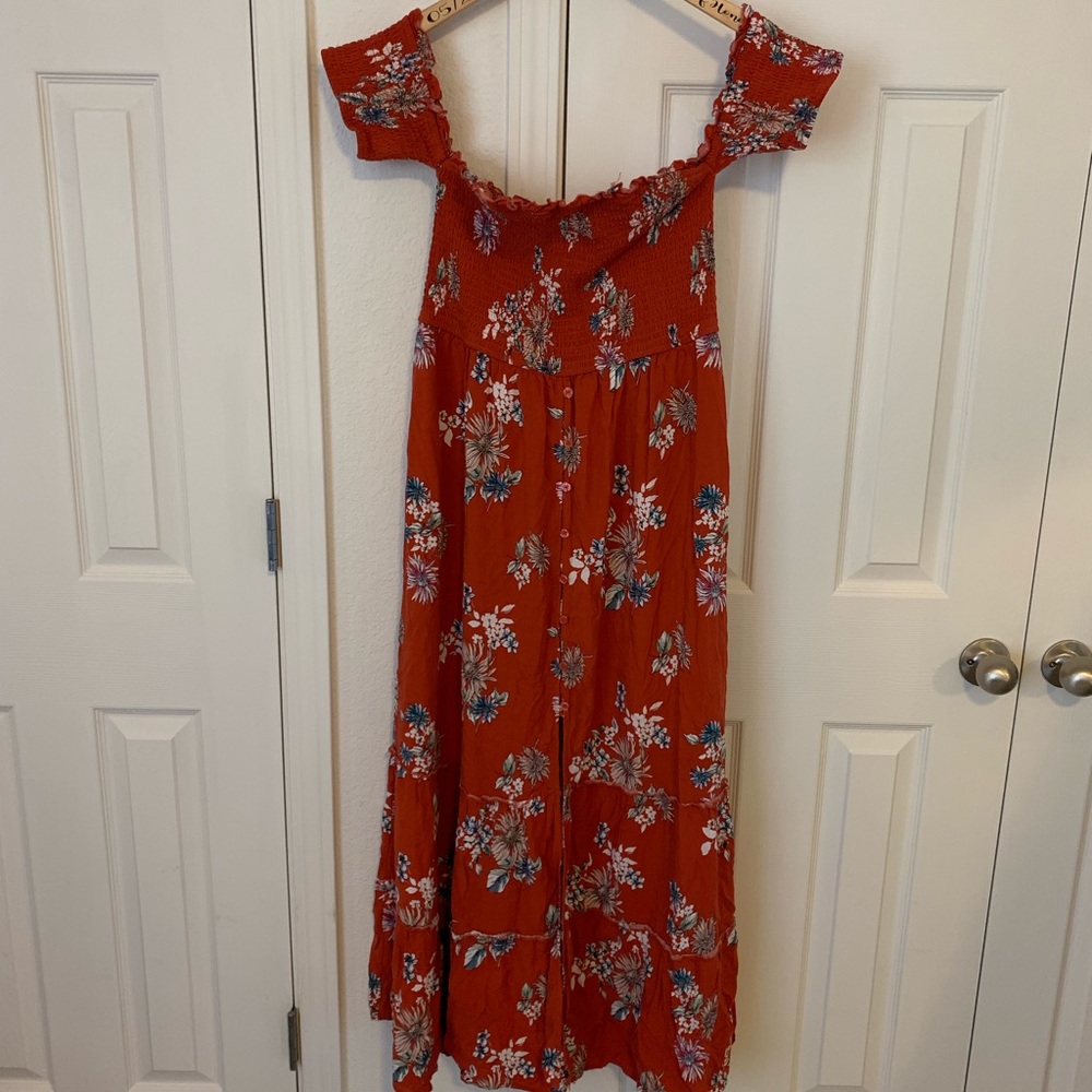 Target off the shoulder maxi dress